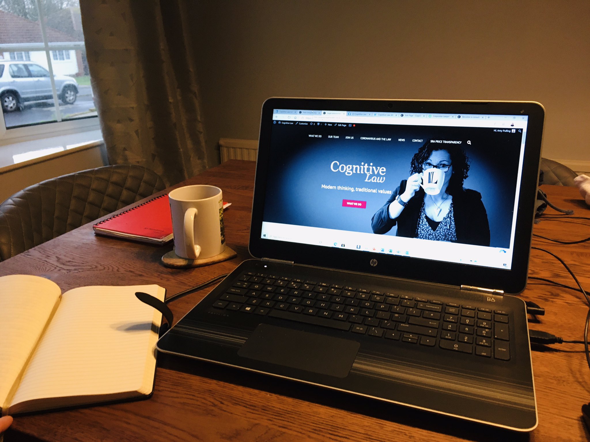 working from home